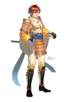 双木 (Hmhm_rouka)さんのイケメン武将のキャラクターデザインへの提案