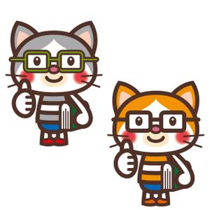 THE_watanabakery (the_watanabakery)さんのスクール宣伝用のねこのキャラクターへの提案