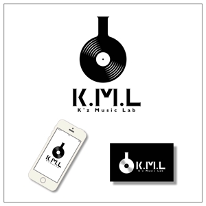 chanlanさんの架空のレコード会社「K.M.L」のロゴへの提案