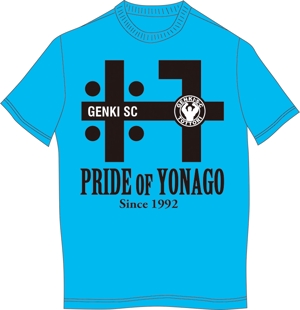 Grünherz (Grunherz)さんの社会人サッカーチーム「YONAGO GENKI SC」応援Tシャツデザインへの提案
