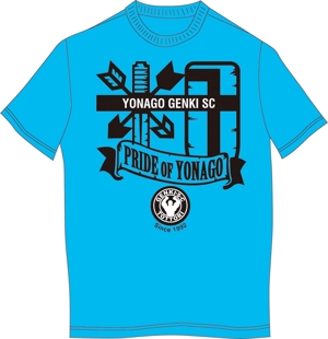 Grünherz (Grunherz)さんの社会人サッカーチーム「YONAGO GENKI SC」応援Tシャツデザインへの提案