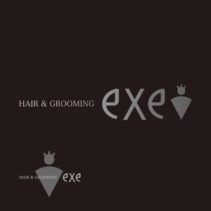 ＊ sa_akutsu ＊ (sa_akutsu)さんの「HAIR & GROOMING  EXE」のロゴ作成への提案