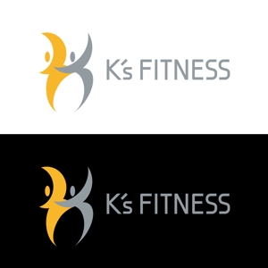DENデザイン (den-design)さんのフィットネスジム「K'S FITNESS」のロゴ作成への提案