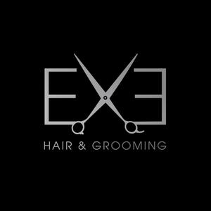 atomgra (atomgra)さんの「HAIR & GROOMING  EXE」のロゴ作成への提案