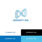 ente_001さんのモバイルアプリ開発プラットフォームを提供「ユニフィニティー」の企業ロゴへの提案