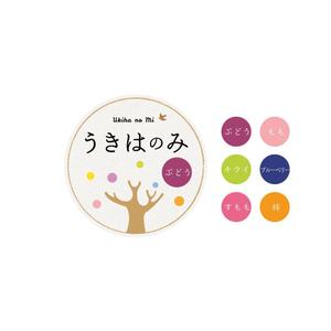 DONGRIN (DONGRIN_GRAPHICS)さんのフルーツゼリー＆フルーツ羊羹「うきはのみ」シリーズのラベルデザインへの提案