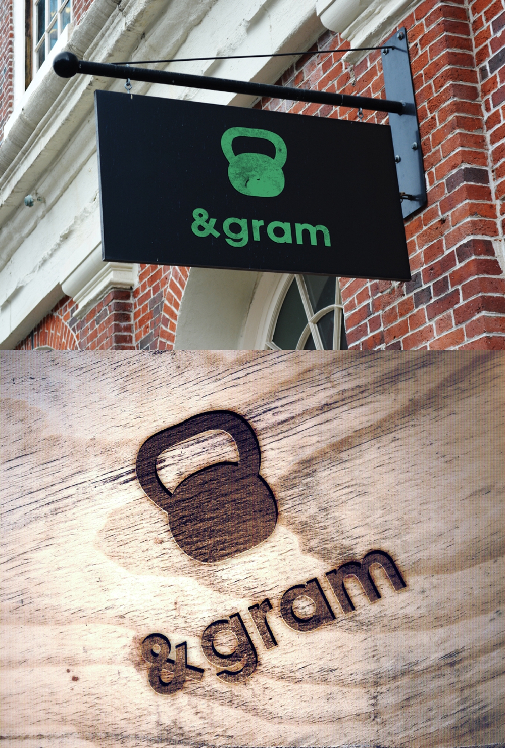 トレーニングジム　「&gram」のロゴ