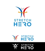 ama design summit (amateurdesignsummit)さんのストレッチ専門店「STRETCH HERO」のロゴへの提案