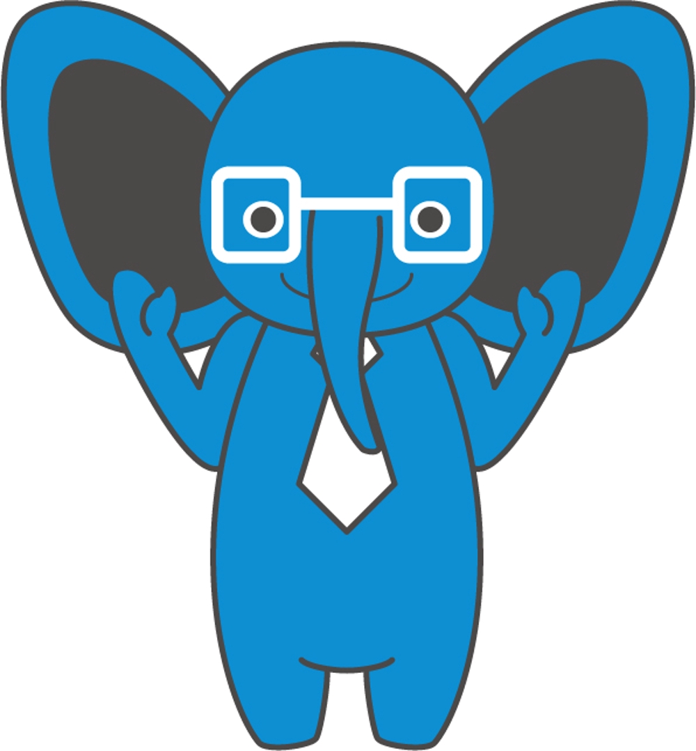 ゾウをモチーフにした士業事務所のキャラクターデザイン