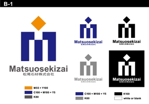 小島デザイン事務所 (kojideins2)さんの墓石・霊園を販売する石材店「松尾石材㈱」のロゴへの提案