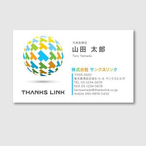 makotextさんのサンクスリンク名刺制作への提案