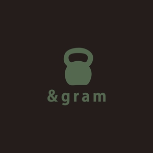元気な70代です。 (nakaya070)さんのトレーニングジム　「&gram」のロゴへの提案