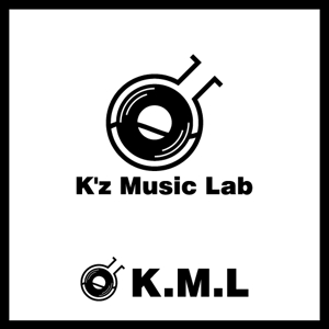 カタチデザイン (katachidesign)さんの架空のレコード会社「K.M.L」のロゴへの提案