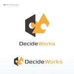 ハナトラ (hanatora)さんの中小企業のマーケティングを支援するフリーランス集団「DecideWorks」のロゴへの提案