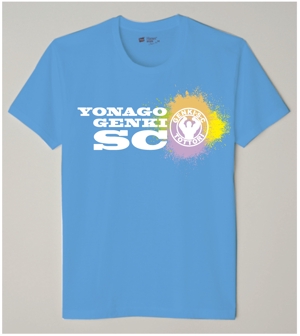 deco56 (deco56)さんの社会人サッカーチーム「YONAGO GENKI SC」応援Tシャツデザインへの提案