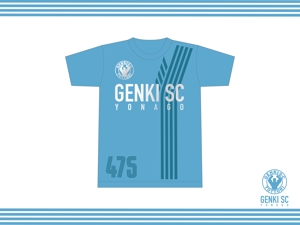 ITO (itotaca)さんの社会人サッカーチーム「YONAGO GENKI SC」応援Tシャツデザインへの提案
