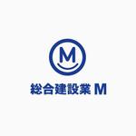 SUN-STUDIOさんの「総合建設業　Ｍ」のロゴ作成への提案