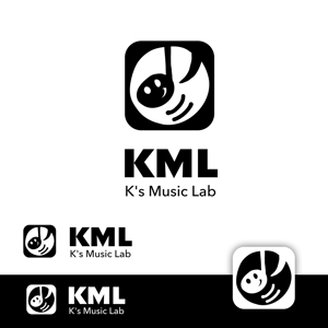 dscltyさんの架空のレコード会社「K.M.L」のロゴへの提案