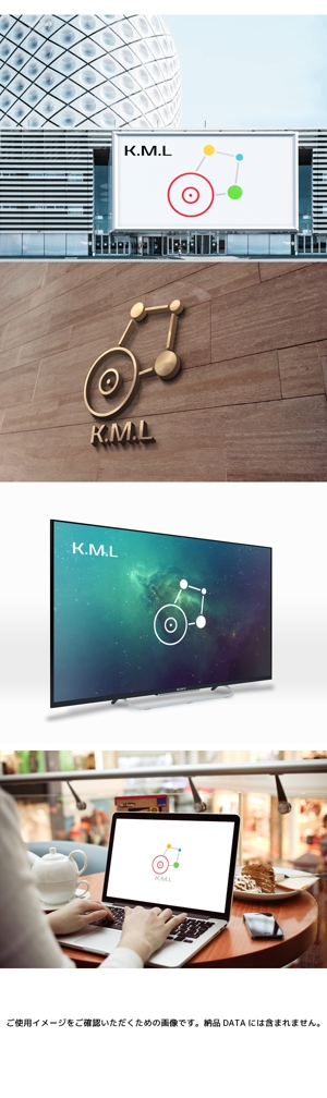 yuizm ()さんの架空のレコード会社「K.M.L」のロゴへの提案