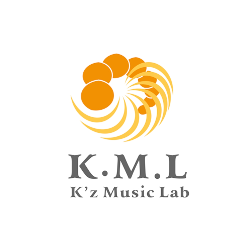 架空のレコード会社「K.M.L」のロゴ