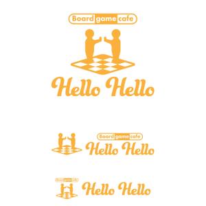 poppper (torifup)さんのボードゲームカフェ「Hello, hello」のロゴへの提案