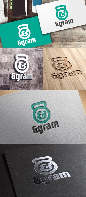 Kiwi Design (kiwi_design)さんのトレーニングジム　「&gram」のロゴへの提案