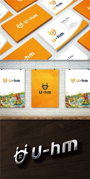 maharo77 (maharo77)さんのWEB版住宅展示場運営会社「U-hm」のロゴデザインへの提案