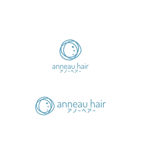 Yolozu (Yolozu)さんの美容室「anneau hair」（アノーヘアー）のロゴへの提案