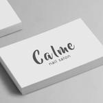 queuecat (queuecat)さんのネイルサロン「nail salon Calme」のロゴへの提案