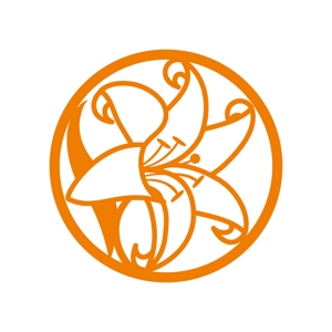 perles de verre (perles_de_verre)さんの百合の花のロゴ、スタンプに使用できるユリのロゴへの提案