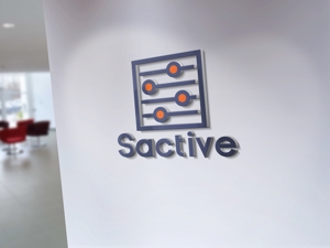 sriracha (sriracha829)さんの機械エンジニアの会社「Sactive」のロゴへの提案