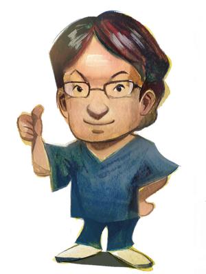 iPAINT (heboblust)さんの神戸市の歯科医院にてスタッフ似顔絵依頼への提案