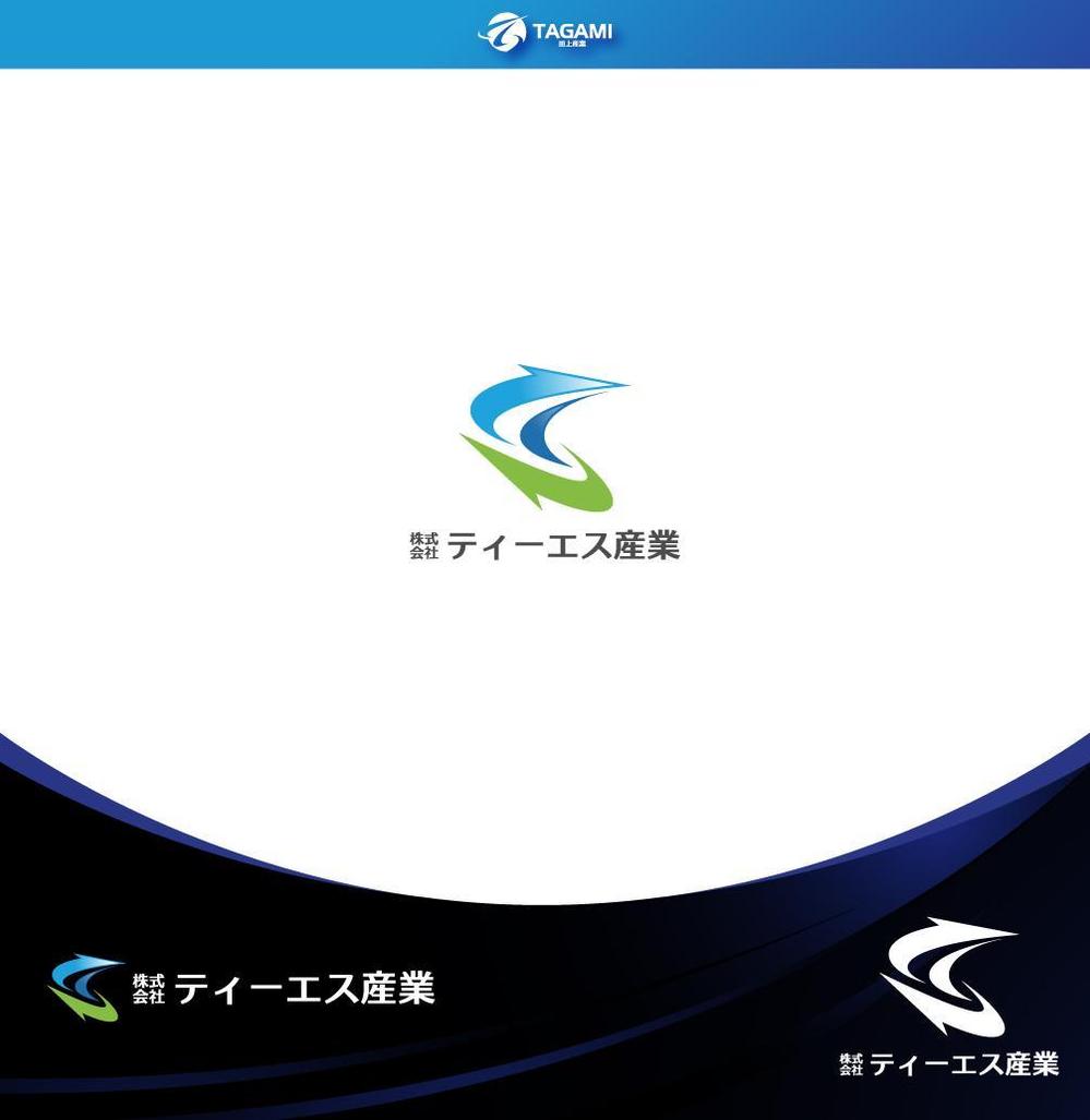 株式会社　ティーエス産業　社名ロゴ作成