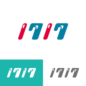 KEI61 (KEISUKE)さんのアパレルショップ「1717」のロゴへの提案