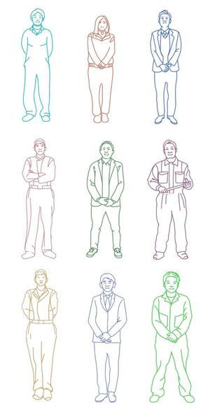 E.crayon (yuuuuuu_ecolibra)さんの人のイラスト（クセのあるタッチ）への提案