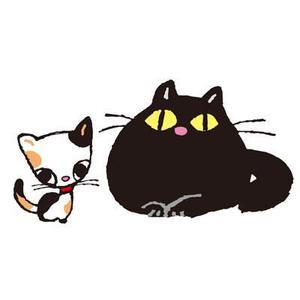 FUKUKO (fukuko_23323)さんの姉弟の黒猫とミケ猫のキャラクターデザインへの提案