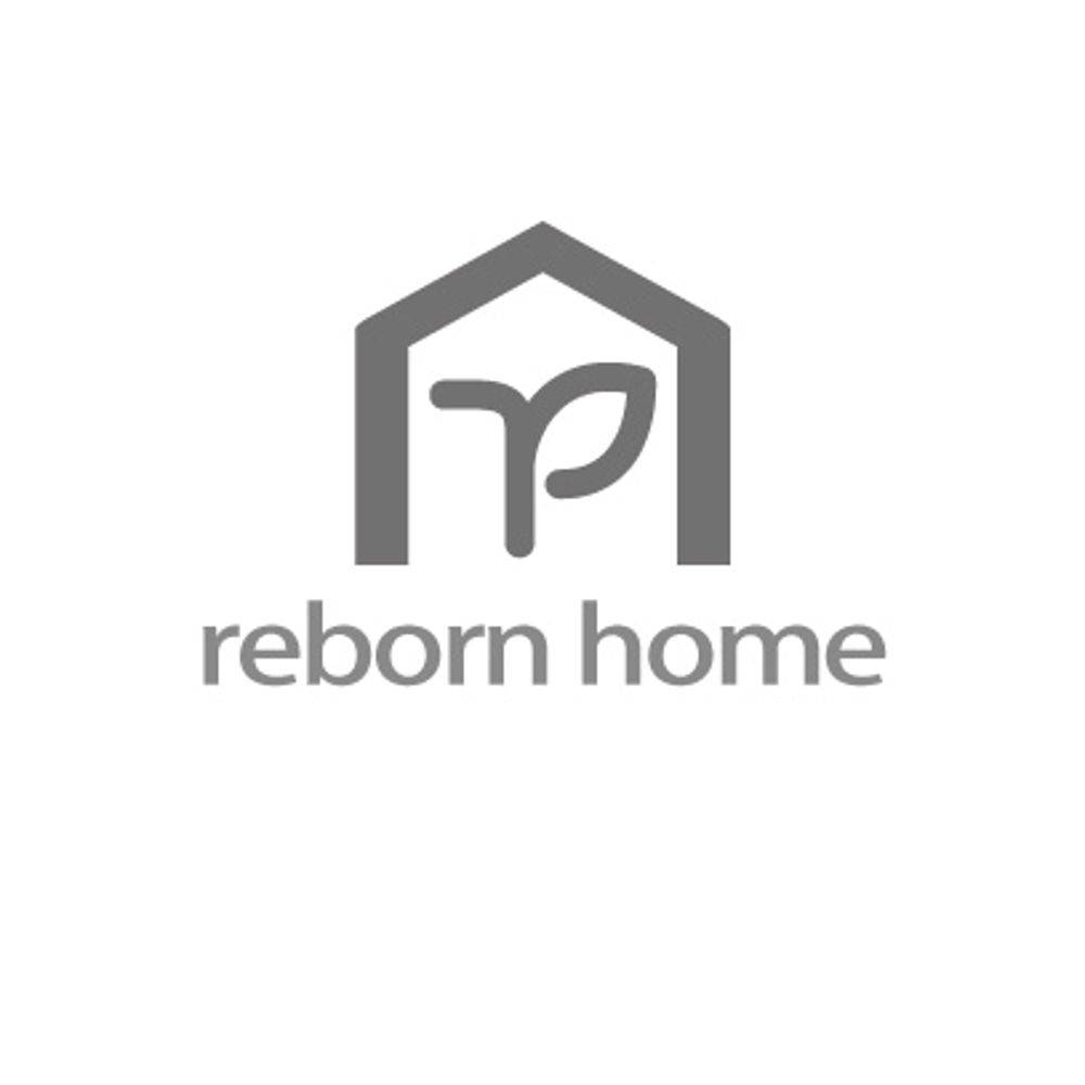 「reborn home」のロゴ作成