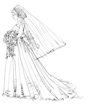 conanshin21 (conanshin21)さんのきれいな花嫁の線画への提案