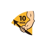 ナカガワサン (h_nakagawa)さんの筋トレに関する情報サイト「10分細マッチョ」のロゴへの提案