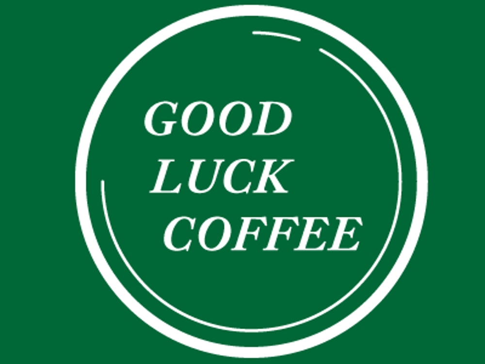 カフェ「GOOD LUCK COFFEE」のロゴ