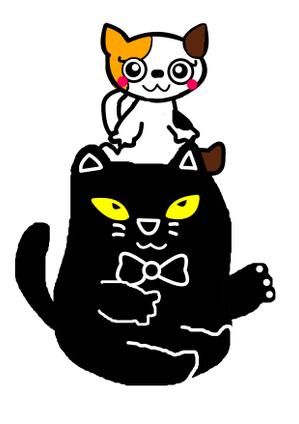 miia (miia)さんの姉弟の黒猫とミケ猫のキャラクターデザインへの提案