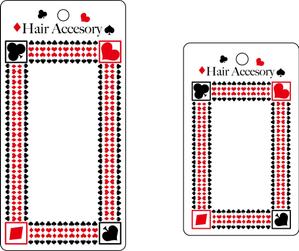 Qoo2011さんのヘアーアクセサリーの台紙への提案