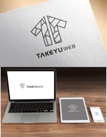 DESIGN DIVE (mstk0711)さんのウェブ受託会社「タケユー・ウェブ株式会社」のロゴへの提案