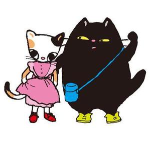 FUKUKO (fukuko_23323)さんの姉弟の黒猫とミケ猫のキャラクターデザインへの提案