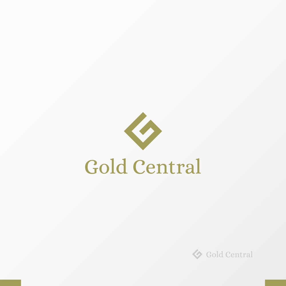 ネットショップで扱うブランド Gold Central のロゴ作成（商標登録なし）
