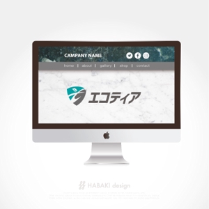 HABAKIdesign (hirokiabe58)さんのエコフィルム施工会社「エコティア」のロゴへの提案