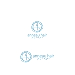 Yolozu (Yolozu)さんの美容室「anneau hair」（アノーヘアー）のロゴへの提案