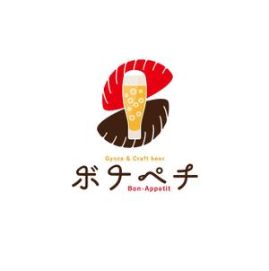 nakagami (nakagami3)さんの餃子とクラフトビールの店「ボナペチ」のロゴへの提案