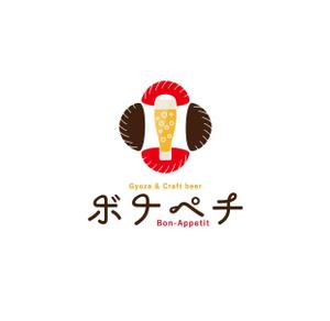 nakagami (nakagami3)さんの餃子とクラフトビールの店「ボナペチ」のロゴへの提案