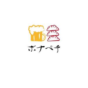 さんの餃子とクラフトビールの店「ボナペチ」のロゴへの提案